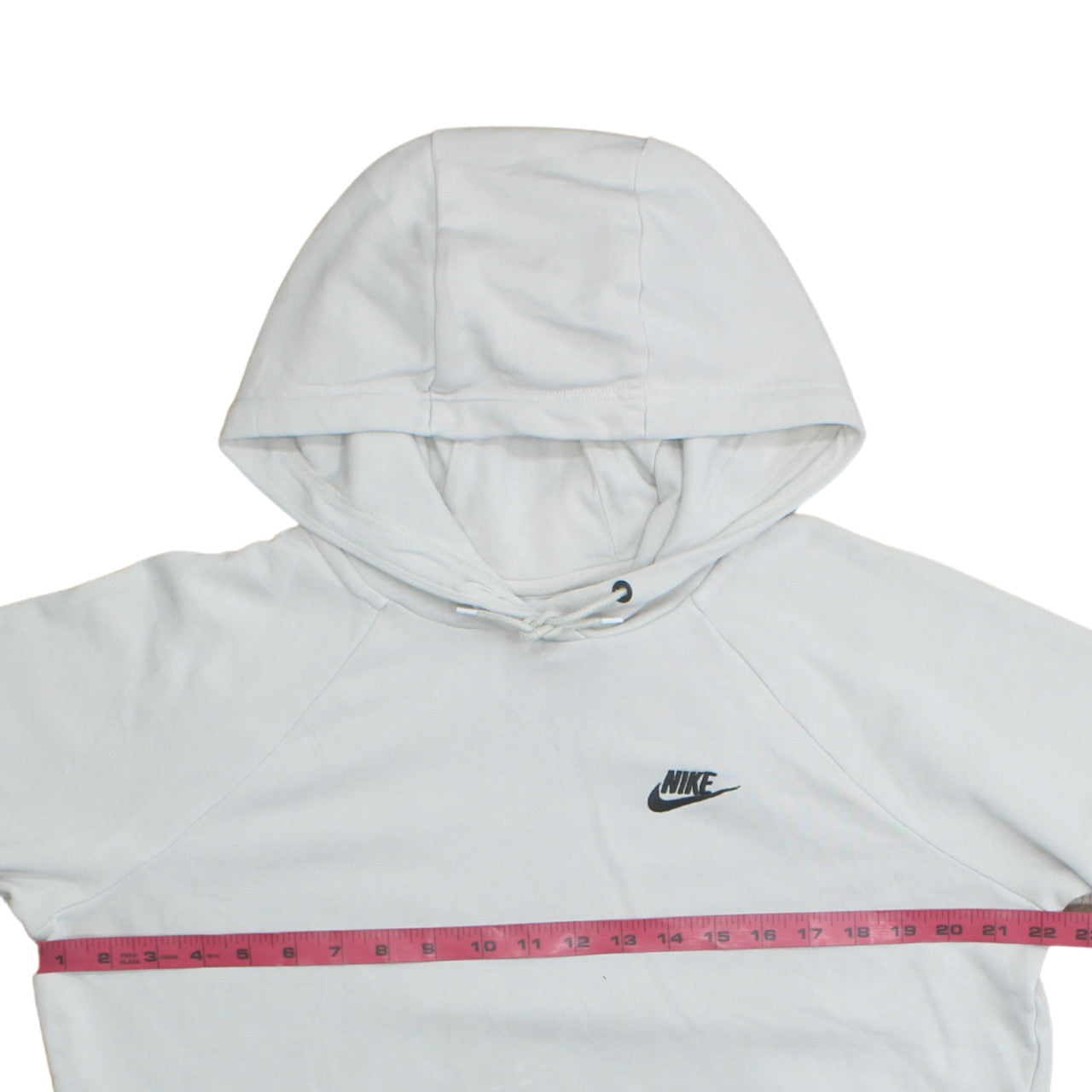 Mens UK Size M Nike White Pullover Hoodie