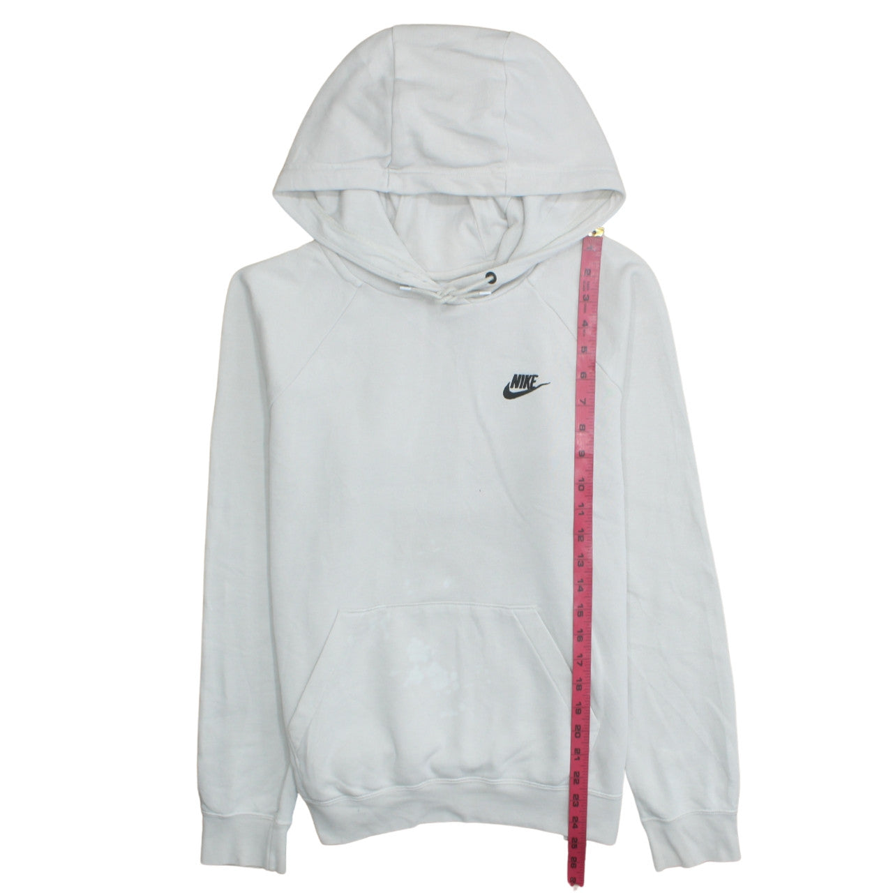 Mens UK Size M Nike White Pullover Hoodie