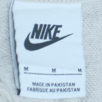 Mens UK Size M Nike White Pullover Hoodie