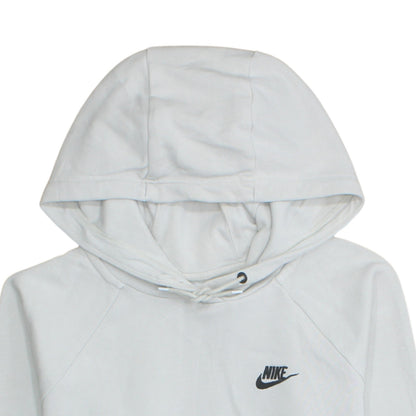 Mens UK Size M Nike White Pullover Hoodie