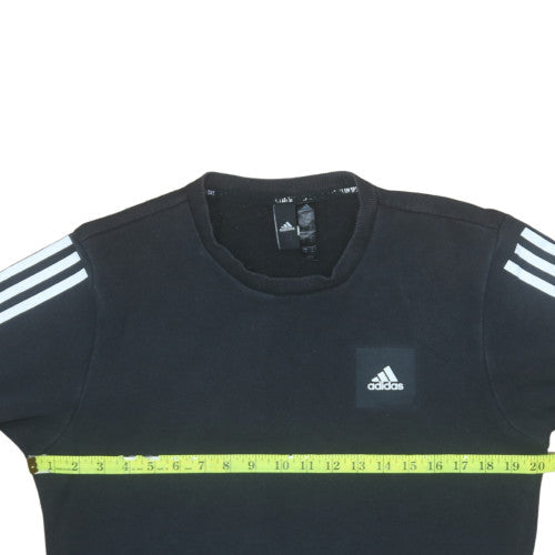 Mens UK Size S adidas Black Pullover Sweatshirt