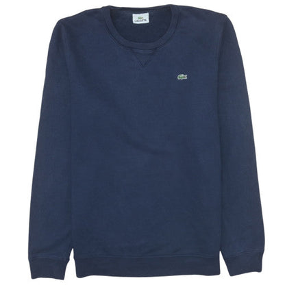 Mens UK Size L Lacoste Blue Pullover Sweatshirt