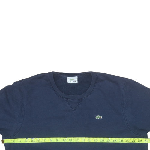 Mens UK Size L Lacoste Blue Pullover Sweatshirt