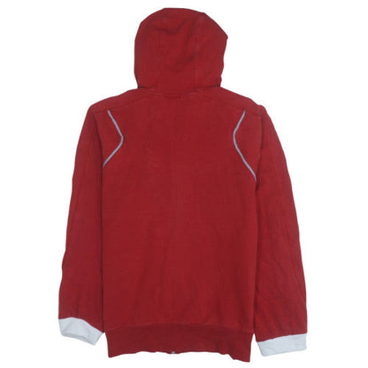 Mens UK Size M adidas Red Full Zip Hoodie
