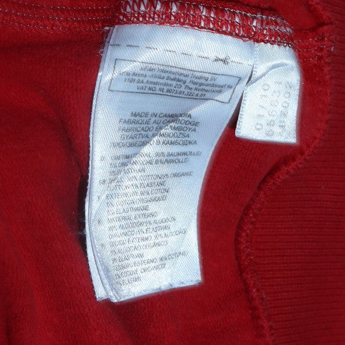 Mens UK Size M adidas Red Full Zip Hoodie