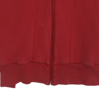 Mens UK Size M adidas Red Full Zip Hoodie