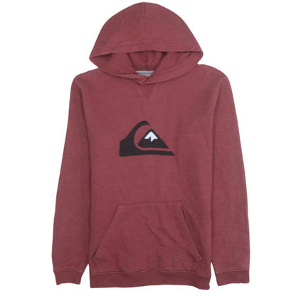 Womens UK Size L Quiksilver Red Pullover Hoodie