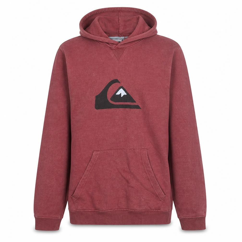 Womens UK Size L Quiksilver Red Pullover Hoodie