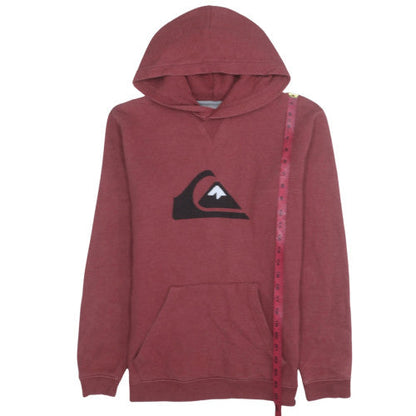 Womens UK Size L Quiksilver Red Pullover Hoodie