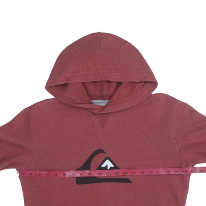 Womens UK Size L Quiksilver Red Pullover Hoodie