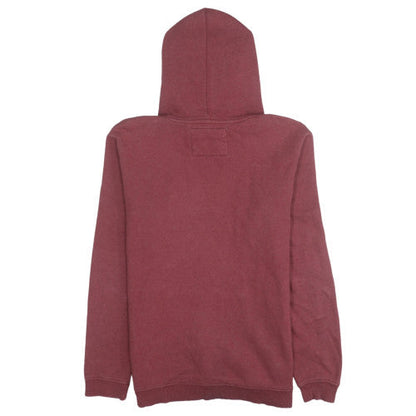 Womens UK Size L Quiksilver Red Pullover Hoodie