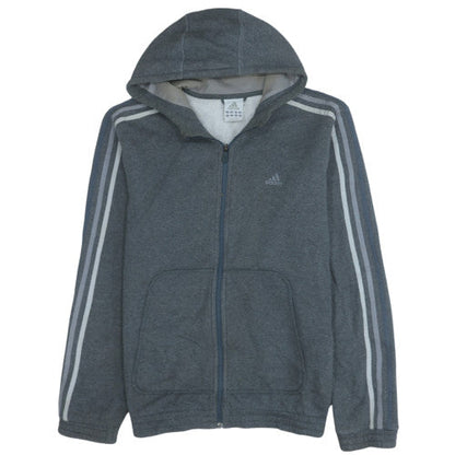 Mens UK Size M adidas Grey Full Zip Hoodie