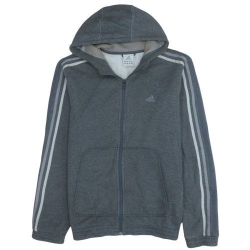 Mens UK Size M adidas Grey Full Zip Hoodie