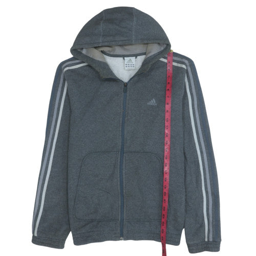 Mens UK Size M adidas Grey Full Zip Hoodie