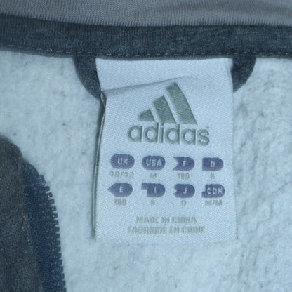 Mens UK Size M adidas Grey Full Zip Hoodie