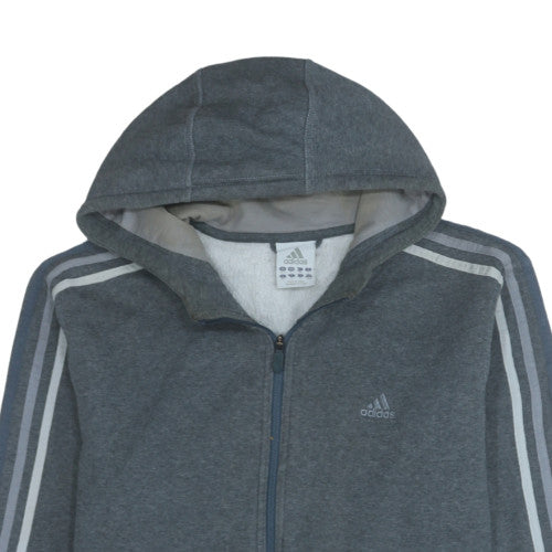 Mens UK Size M adidas Grey Full Zip Hoodie