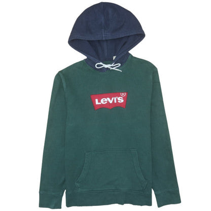 Mens UK Size M Levi's Green Pullover Hoodie