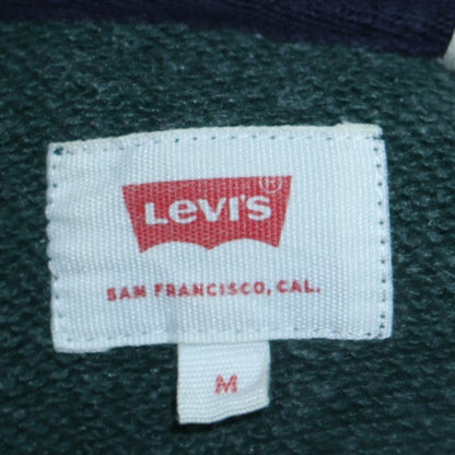 Mens UK Size M Levi's Green Pullover Hoodie