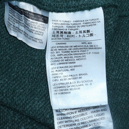 Mens UK Size M Levi's Green Pullover Hoodie