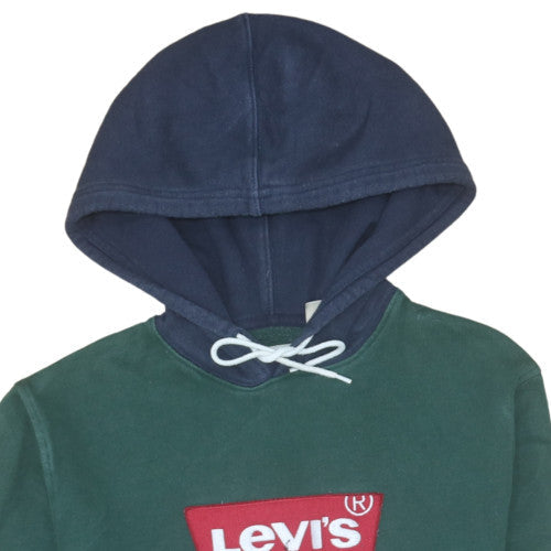 Mens UK Size M Levi's Green Pullover Hoodie