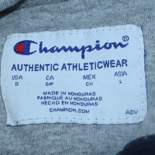 Mens UK Size S Champion Blue Pullover Hoodie