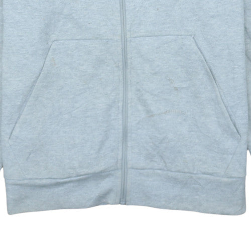 Mens UK Size L adidas Grey Full Zip Hoodie