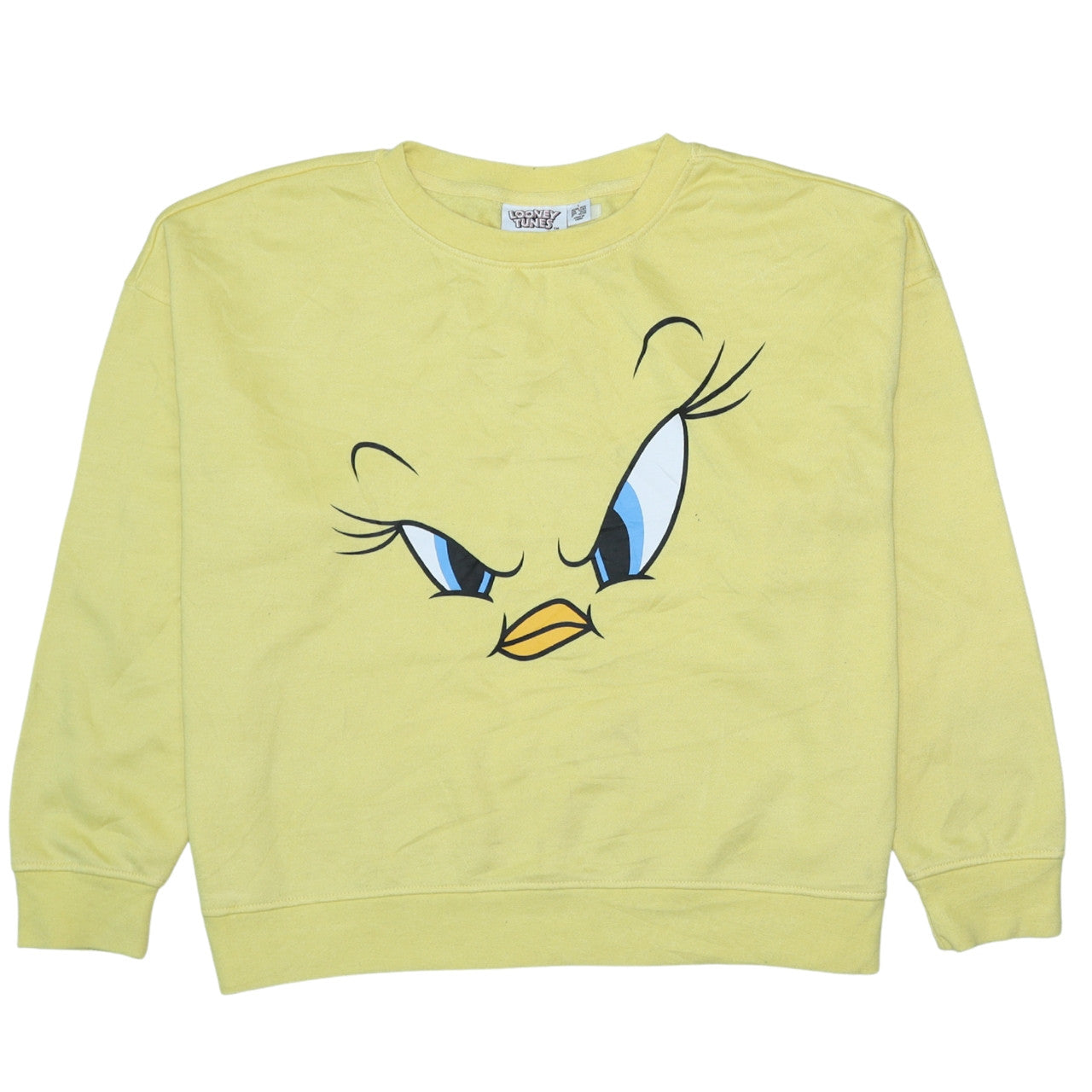 Womens UK Size L Primark Yellow Pullover Sweatshirt