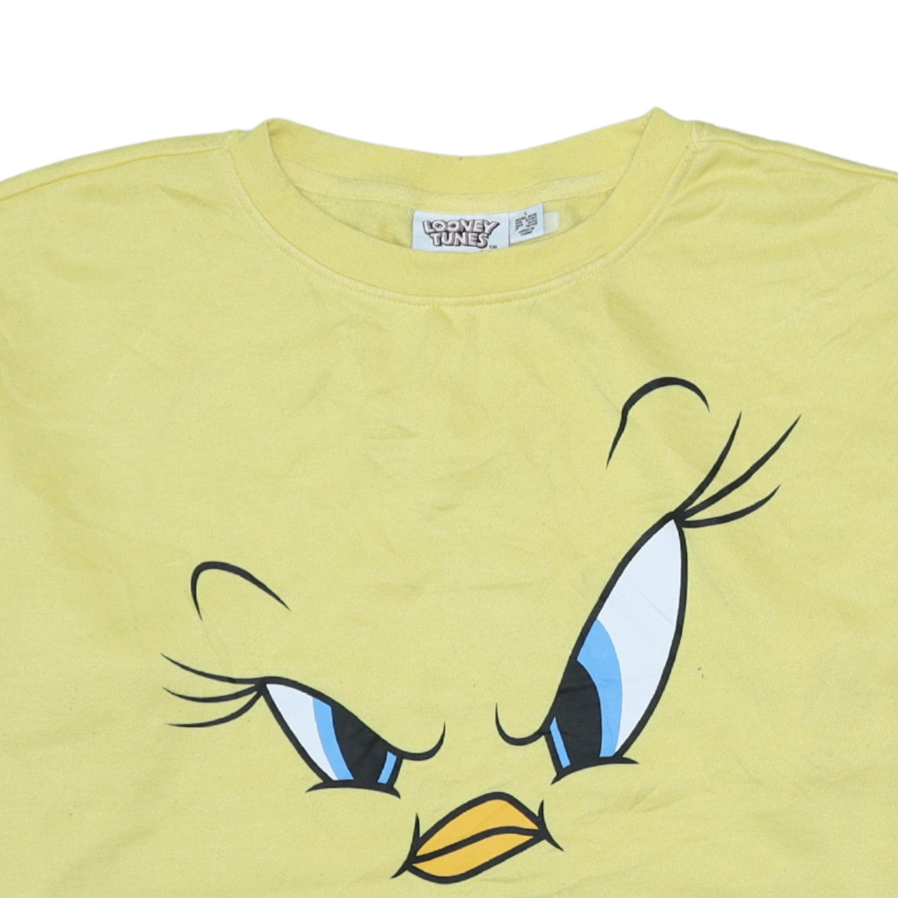 Womens UK Size L Primark Yellow Pullover Sweatshirt