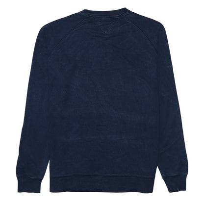 Tommy Hilfiger Men's Blue Cotton Crew Neck Sweatshirt Size M