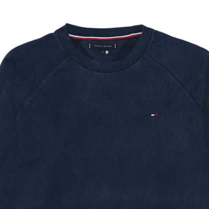 Tommy Hilfiger Men's Blue Cotton Crew Neck Sweatshirt Size M