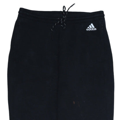 Adidas Womens Black Jogger Sweatpants Size 8-10 Fleece Activewear