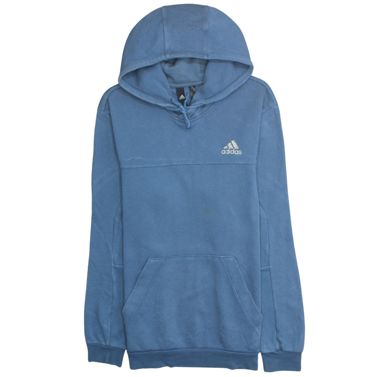 Mens UK Size L adidas Blue Pullover Hoodie