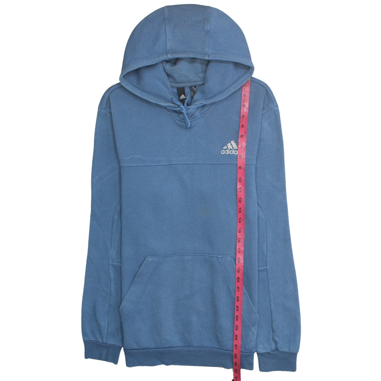 Mens UK Size L adidas Blue Pullover Hoodie