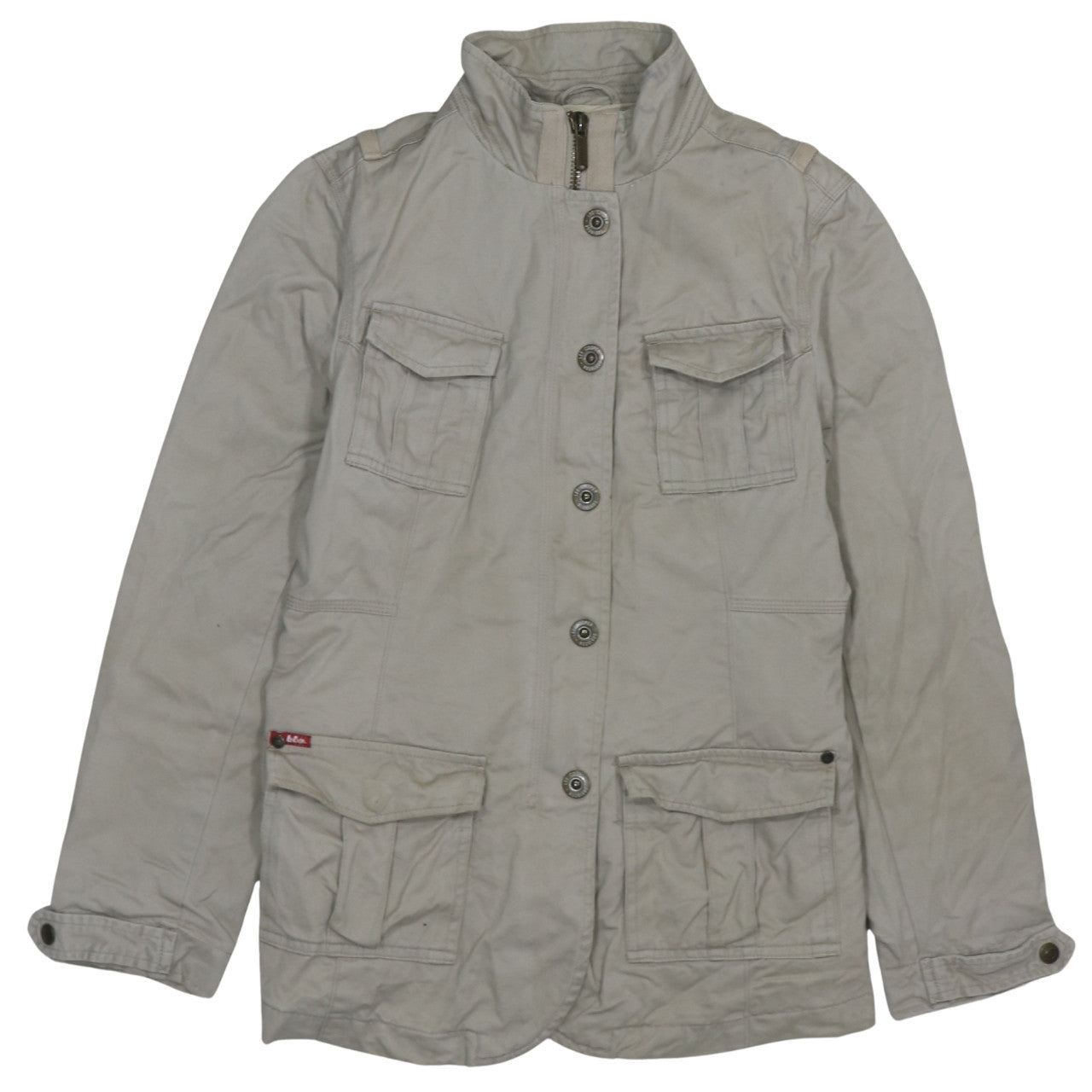 Womens UK Size L Lee Cooper Beige Military Jacket