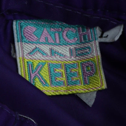Mens UK Size L Catch and Keep Purple Windbreaker Coat