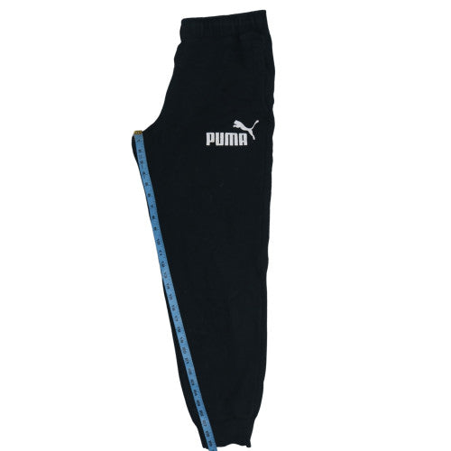 Mens UK Size M PUMA Regular Fit Jogger Black Trousers