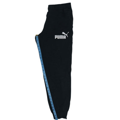 Mens UK Size M PUMA Regular Fit Jogger Black Trousers