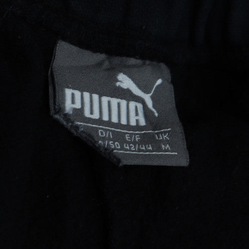Mens UK Size M PUMA Regular Fit Jogger Black Trousers