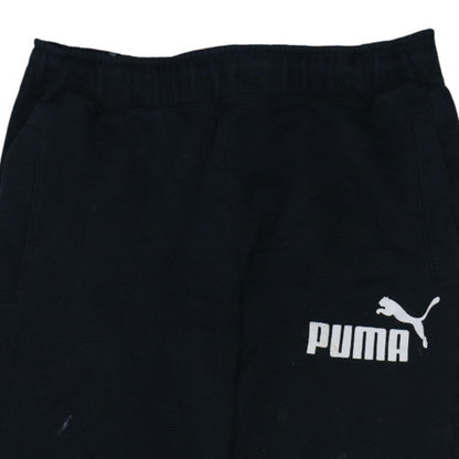 Mens UK Size M PUMA Regular Fit Jogger Black Trousers