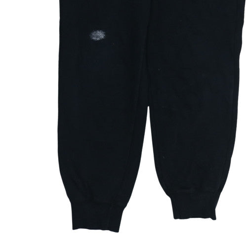 Mens UK Size M PUMA Regular Fit Jogger Black Trousers