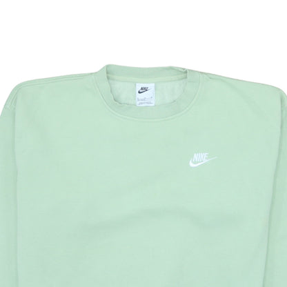 Nike Boys Green XL Pullover Fleece Sweatshirt Crew Neck Logo