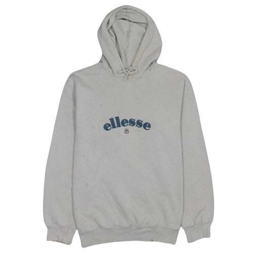 Mens UK Size L ellesse White Pullover Hoodie