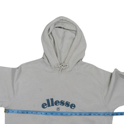 Mens UK Size L ellesse White Pullover Hoodie