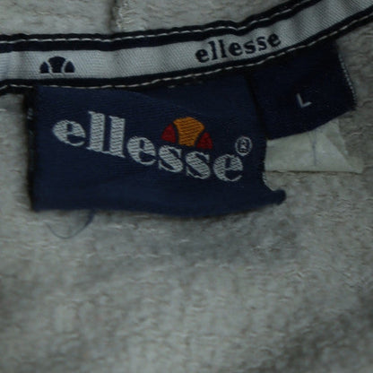Mens UK Size L ellesse White Pullover Hoodie