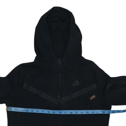 Nike Boys Black Full Zip Hoodie XL 158-170cm Fleece Style Sweatshirt