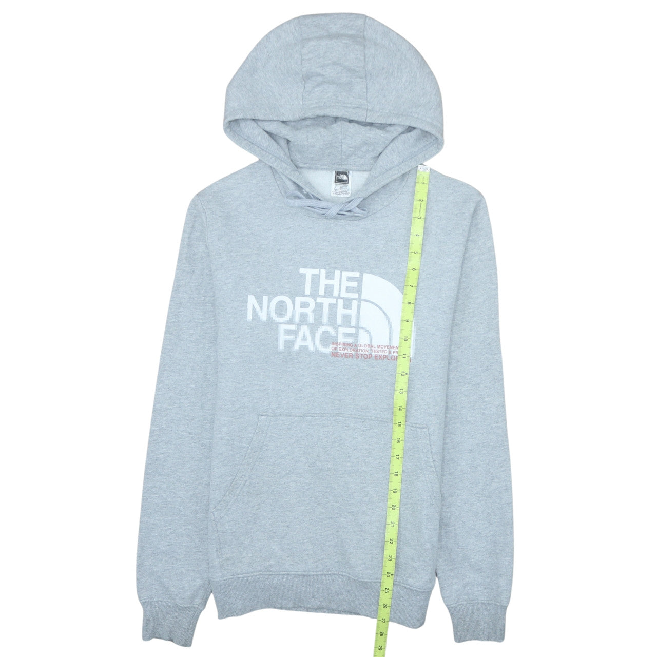 Mens UK Size S The North Face Grey Pullover Hoodie