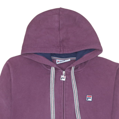 Mens UK Size XL FILA Purple Full Zip Hoodie