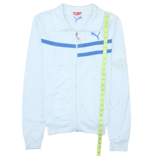 Puma Men's White Track Jacket Size S Regular Fit Full Zip Sportswear