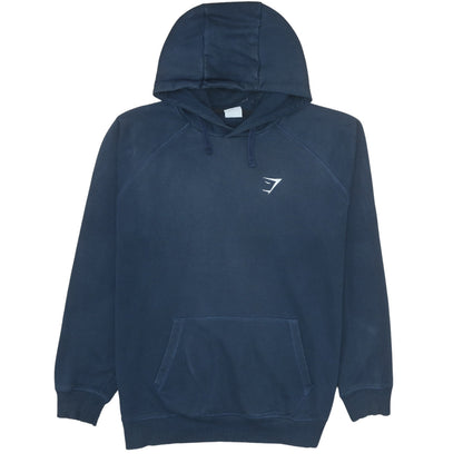Mens UK Size 2XL Gymshark Blue Pullover Hoodie