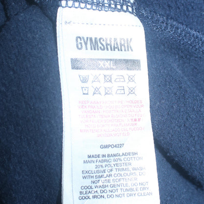 Mens UK Size 2XL Gymshark Blue Pullover Hoodie